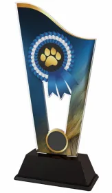 Akrylátová trofej CASM19 | Kynologie Výška cm: 19.5, Šířka cm: 9