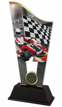 Akrylátová trofej CASM21 | Motorsport Výška cm: 17.5, Šířka cm: 8