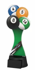 Akrylátová trofej ACUTCM08 | Billiard Výška cm: 19, Šířka cm: 8.5