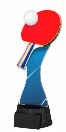 Akrylátová trofej ACUTCM14 | Stolní tenis Výška cm: 23, Šířka cm: 10