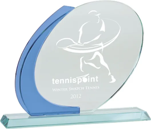 Skleněná trofej CR1217 Výška cm: 17,5