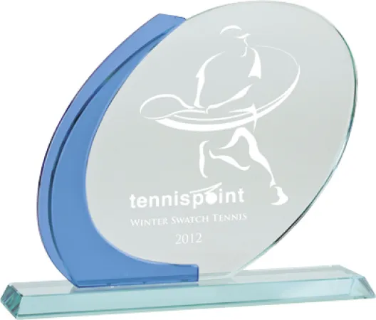 Skleněná trofej CR1217 Výška cm: 17,5