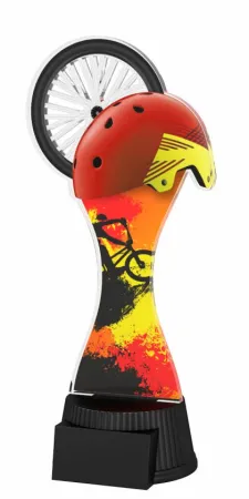 Akrylátová trofej ACUTCM28 | Cyklistika Výška cm: 19, Šířka cm: 8.5
