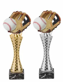 Trofej HLAC03M02 | Baseball Výška cm: 35, Barva: stříbro