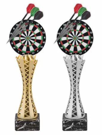 Trofej HLAC03M08 | Šipky Výška cm: 27,5, Barva: zlato