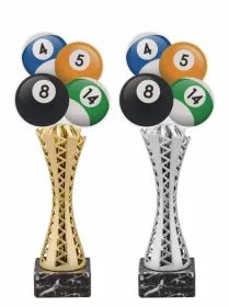 Trofej HLAC03M12 | Billiard Výška cm: 33, Barva: stříbro