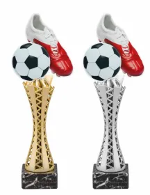 Trofej HLAC03M15 | Fotbal Výška cm: 35, Barva: stříbro