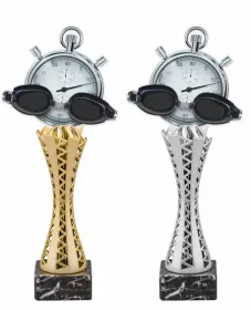 Trofej HLAC03M20 | Plavání Výška cm: 35, Barva: stříbro