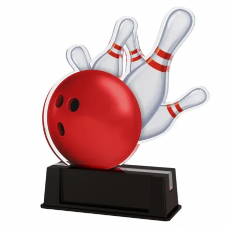 Akrylátová trofej FA211M09 | Bowling Výška cm: 15, Šířka cm: 12.5