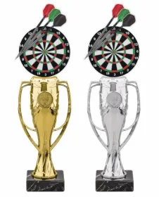 Trofej HLAC04M08 | Šipky Výška cm: 32, Barva: stříbro