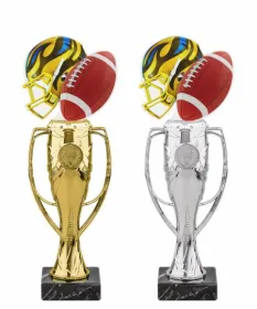 Trofej HLAC04M13 | Americký fotbal Výška cm: 32, Barva: stříbro