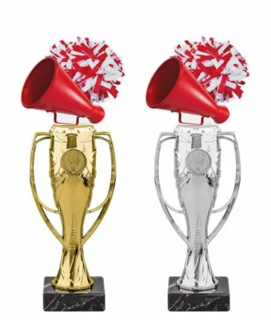 Trofej HLAC04M23 | Roztleskávačky Výška cm: 32, Barva: stříbro