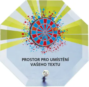 Skleněná trofej s potiskem CRP2M8 | Šipky Výška cm: 13