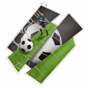 Akrylátová medaile MDAZ0011M1 | Fotbal Průměr cm: 8, Stuha: ST15