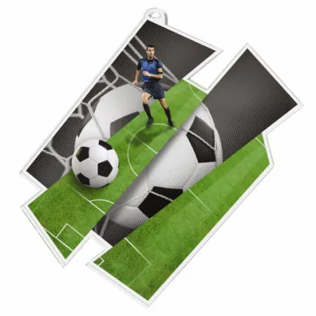 Akrylátová medaile MDAZ0011M1 | Fotbal Průměr cm: 10, Stuha: ST13