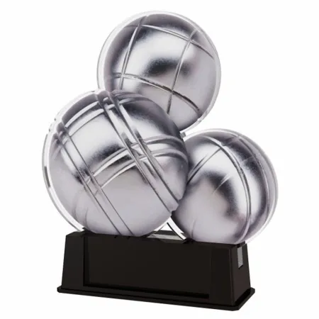 Akrylátová trofej FA212M6 | Petanque Výška cm: 15, Šířka cm: 12.5