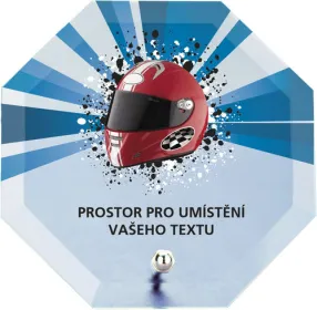 Skleněná trofej s potiskem CRP2M13 | Motorsport Výška cm: 13