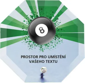 Skleněná trofej s potiskem CRP2M15 | Billiard Výška cm: 10