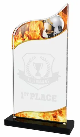 Akrylátová trofej APLA6M14 | Hasiči Výška cm: 21, Šířka cm: 10