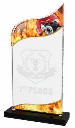 Akrylátová trofej APLA6M17 | Hasiči Výška cm: 19.5, Šířka cm: 10