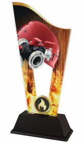 Akrylátová trofej CASM28 | Hasiči Výška cm: 19.5, Šířka cm: 9