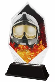 Akrylátová trofej PYR001M38 | Hasiči Výška cm: 16, Šířka cm: 9.5