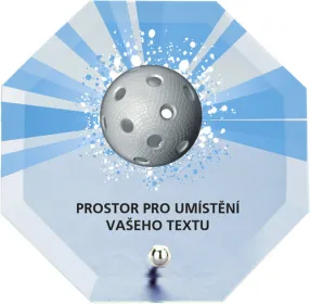 Skleněná trofej s potiskem CRP2M18 | Florbal Výška cm: 15