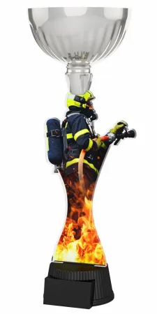 Akrylátová trofej ACUPCSM57 | Hasiči Výška cm: 35