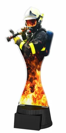 Akrylátová trofej ACUTCM56 | Hasiči Výška cm: 19, Šířka cm: 8.5