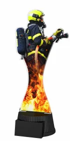 Akrylátová trofej ACUTCM57 | Hasiči Výška cm: 25.5, Šířka cm: 11