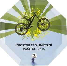 Skleněná trofej s potiskem CRP2M23 | Cyklistika Výška cm: 10