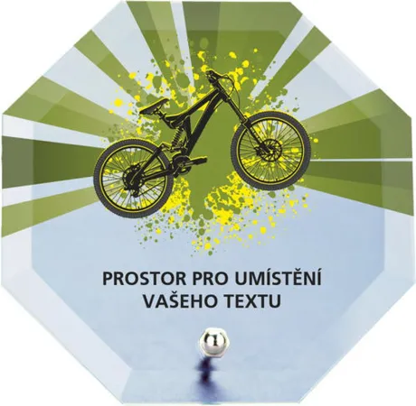 Skleněná trofej s potiskem CRP2M23 | Cyklistika Výška cm: 10