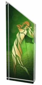 Akrylátová trofej ACC001M22 | Golf Výška cm: 18, Průměr cm: 6,5