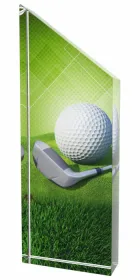 Akrylátová trofej ACC001M23 | Golf Výška cm: 18, Průměr cm: 6,5