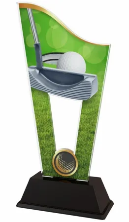 Akrylátová trofej CASM24 | Golf Výška cm: 21, Šířka cm: 9