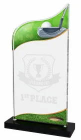 Akrylátová trofej APLA006M20 | Golf Výška cm: 18, Šířka cm: 10