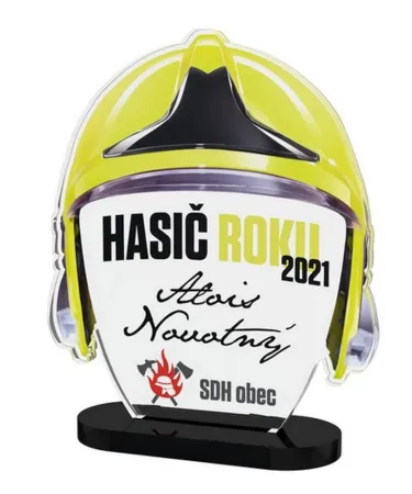 Akrylátová trofej APLA006M22 | Hasiči Výška cm: 14, Šířka cm: 11