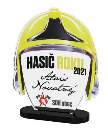 Akrylátová trofej APLA006M22 | Hasiči Výška cm: 14, Šířka cm: 11