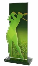 Akrylátová trofej APLA2M04 | Golf Výška cm: 18, Šířka cm: 7