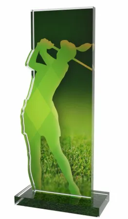 Akrylátová trofej APLA2M04 | Golf Výška cm: 18, Šířka cm: 7