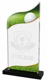 Akrylátová trofej APLA006M09 | Golf Výška cm: 19.5, Šířka cm: 10
