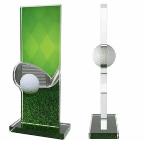 Akrylátová trofej APLA2M06 | Golf Výška cm: 18, Šířka cm: 7