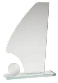 Skleněná trofej CR3024 | Tenis Výška cm: 15
