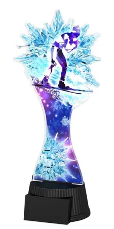Akrylátová trofej ACUTCM67 | Běžky Výška cm: 25.5, Šířka cm: 11