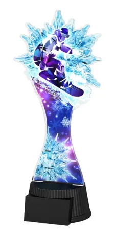 Akrylátová trofej ACUTCM68 | Snowboard Výška cm: 19, Šířka cm: 8.5