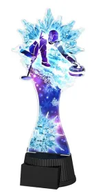 Akrylátová trofej ACUTCM74 | Curling Výška cm: 23, Šířka cm: 10