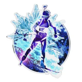 Akrylátová medaile MDAS0080M06 | Biatlon Stuha: ST15, MD průměr: 8