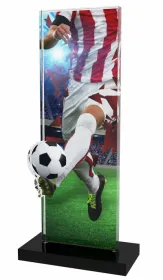 Akrylátová trofej APLAM01 | Fotbal Výška cm: 22, Šířka cm: 9