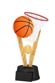Akrylátová trofej ACUTN001M03 | Basketball Výška cm: 19, Šířka cm: 9