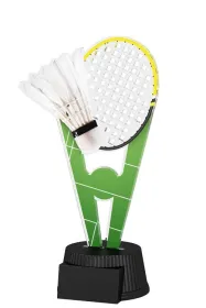 Akrylátová trofej ACUTN001M04 | Badminton Výška cm: 17, Šířka cm: 8.5